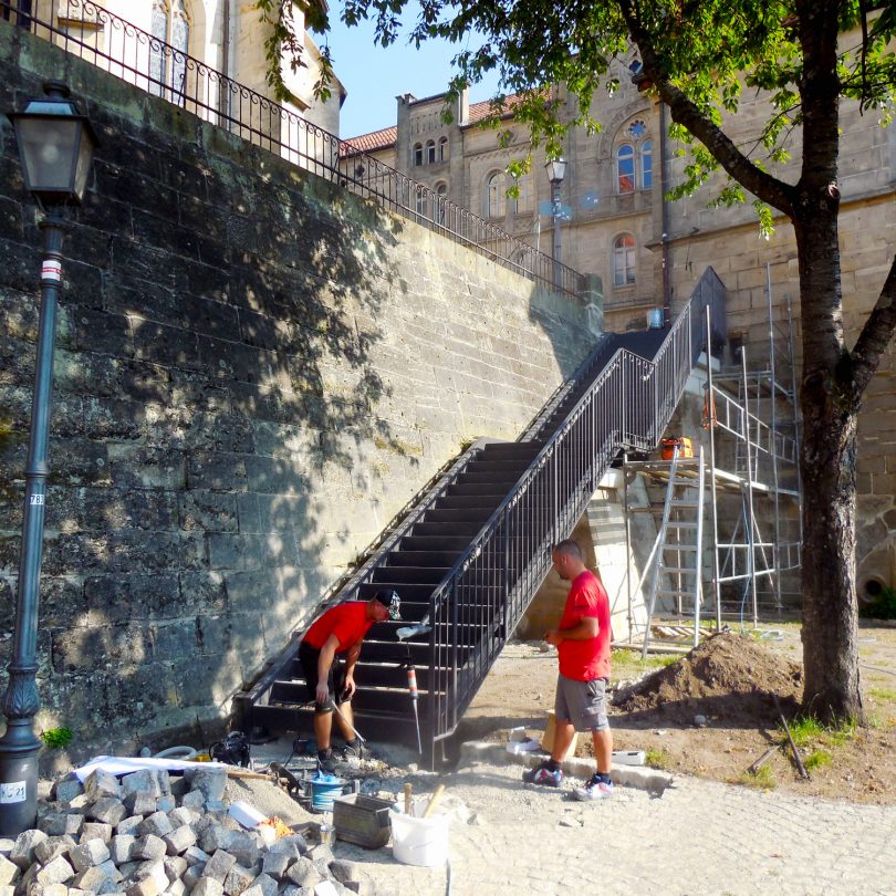 Schlicht + Fischer Ingenieurgesellschaft / Treppe Stadtgraben Kronach