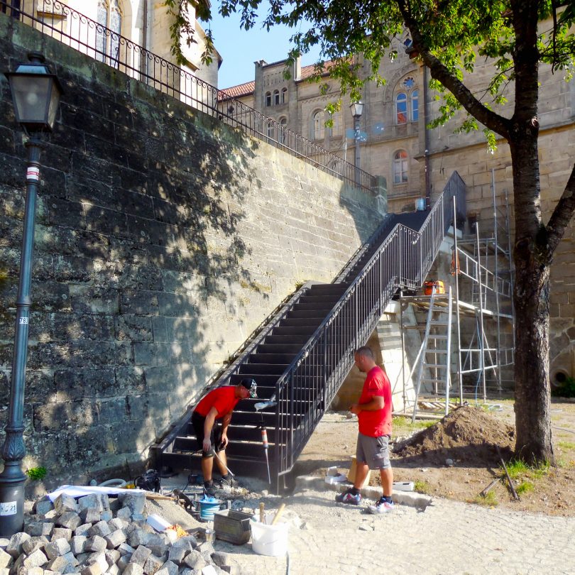 Schlicht + Fischer Ingenieurgesellschaft / Treppe Stadtgraben Kronach